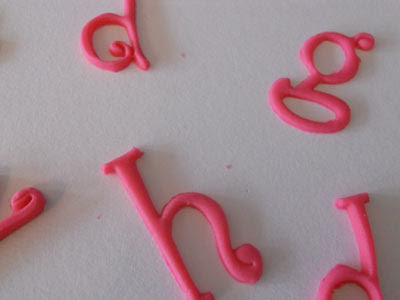 Fondant Letter Cutters Pictures