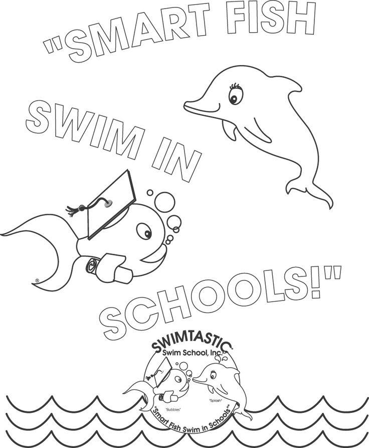 Swimming safety coloring pages download and print for free