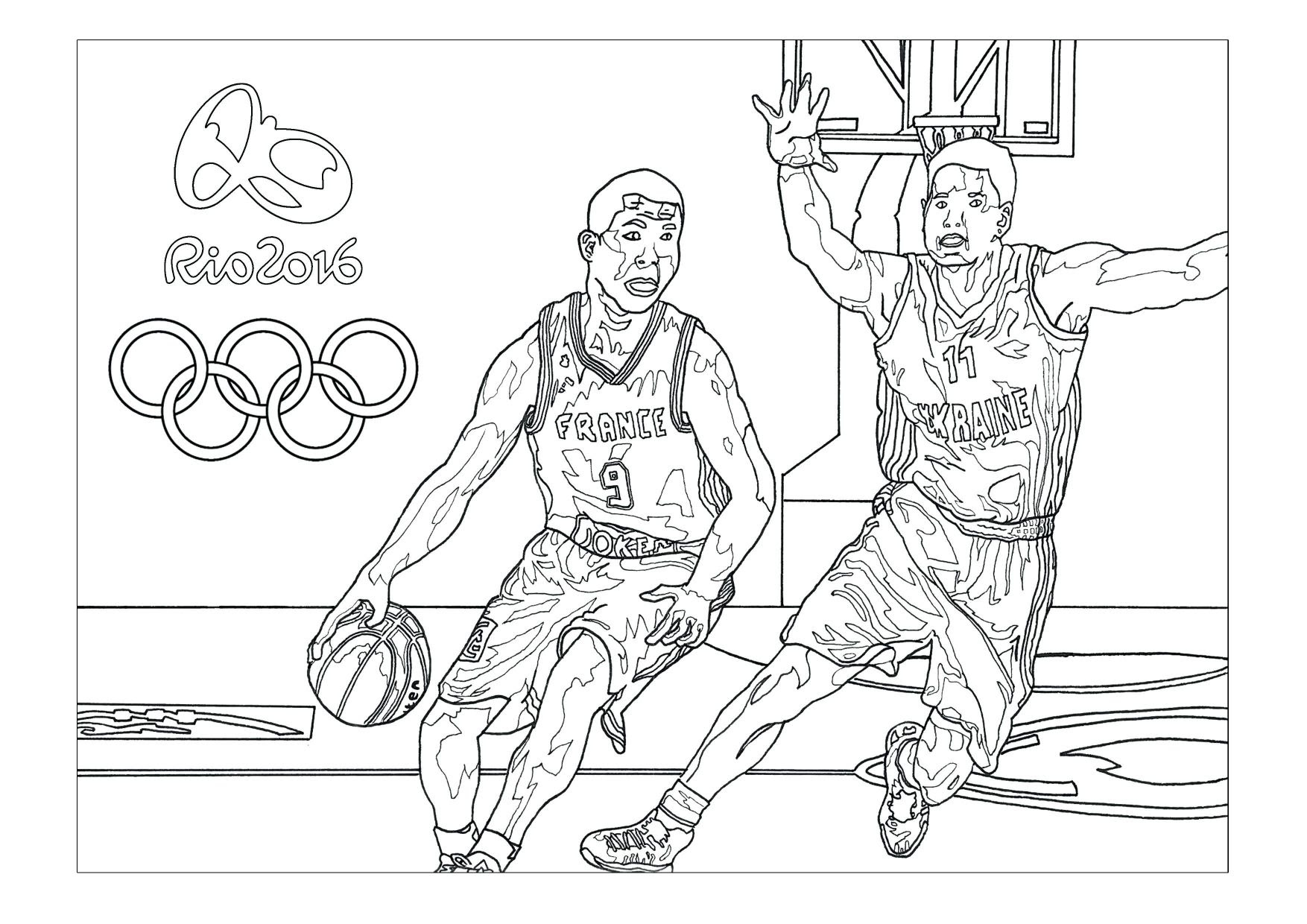 Kobe Bryant Coloring Pages at GetDrawings | Free download