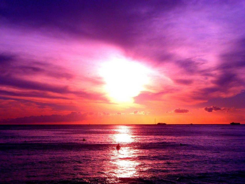 ロード夕日をフレーミング オアフ島ハワイ ハワイの写真