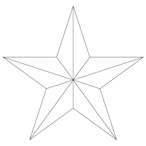 五角星 ぬりえ