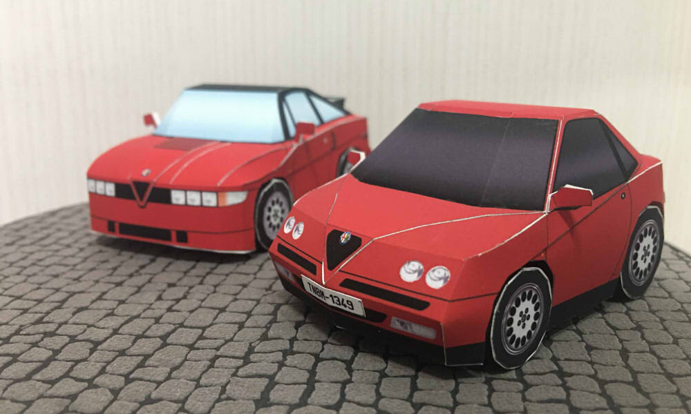 どうぞよしなに 仮 車のペーパークラフトつくるよ