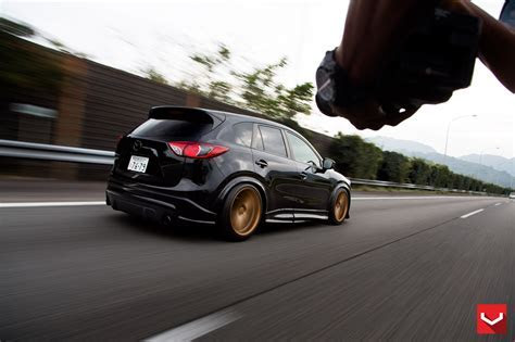 Mazda CX 5 Tuned with Vossen Wheels and Air Suspension   autoevolution