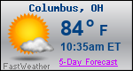 Weather Forecast for Columbus, OH