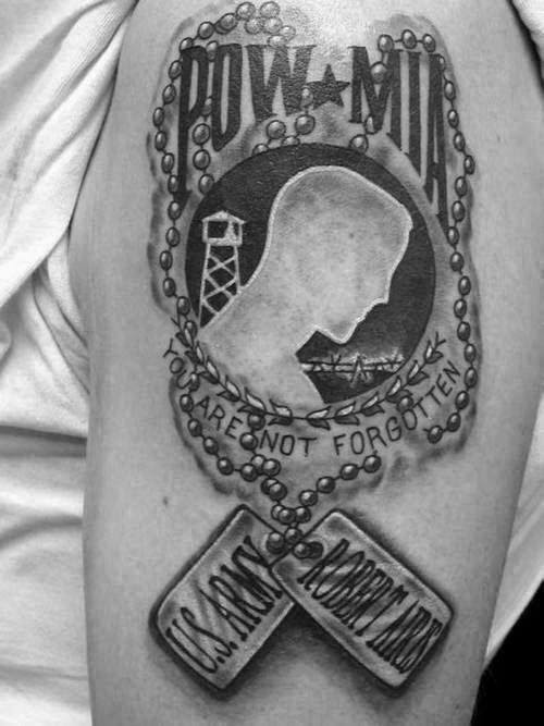 30 POW MIA Tattoo Designs For Men - Veteran Ink Ideas