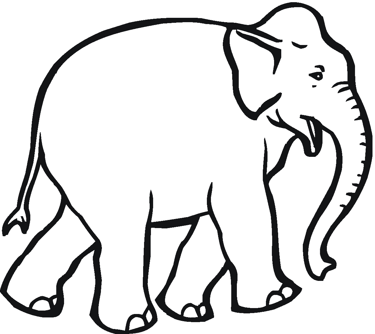 Download Free Elephant Coloring Pages