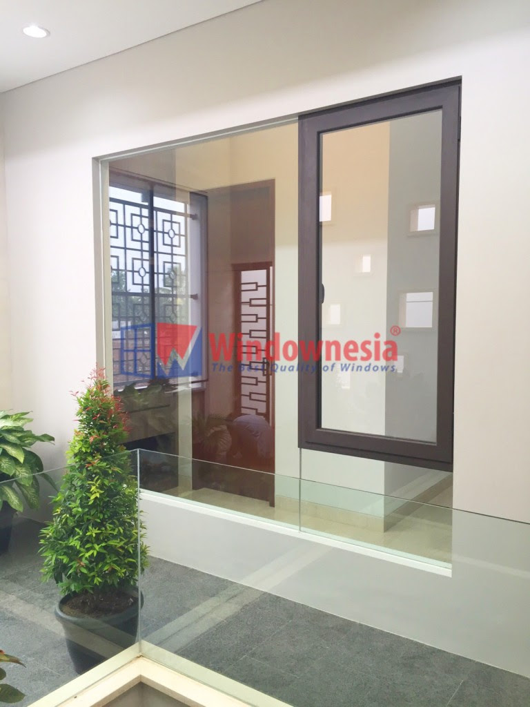  Jendela  Aluminium  Coklat  Kusen Pintu Aluminium  Coklat 