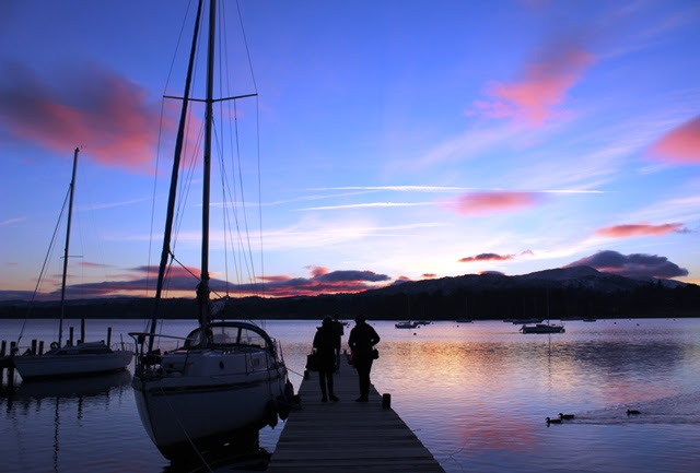 Sunset over Windermere in English Lake District - photo Zoe Dawes