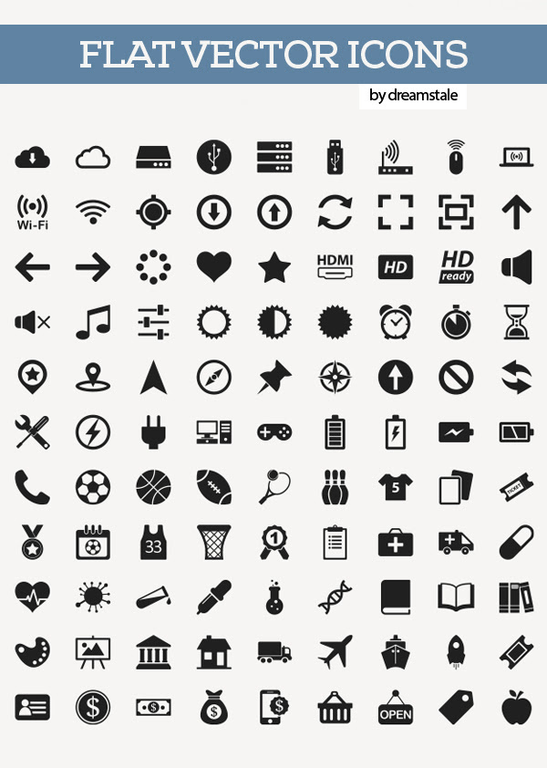 Download 200+ Free Flat Vector Icons Pack | Icons | Graphic Design ...