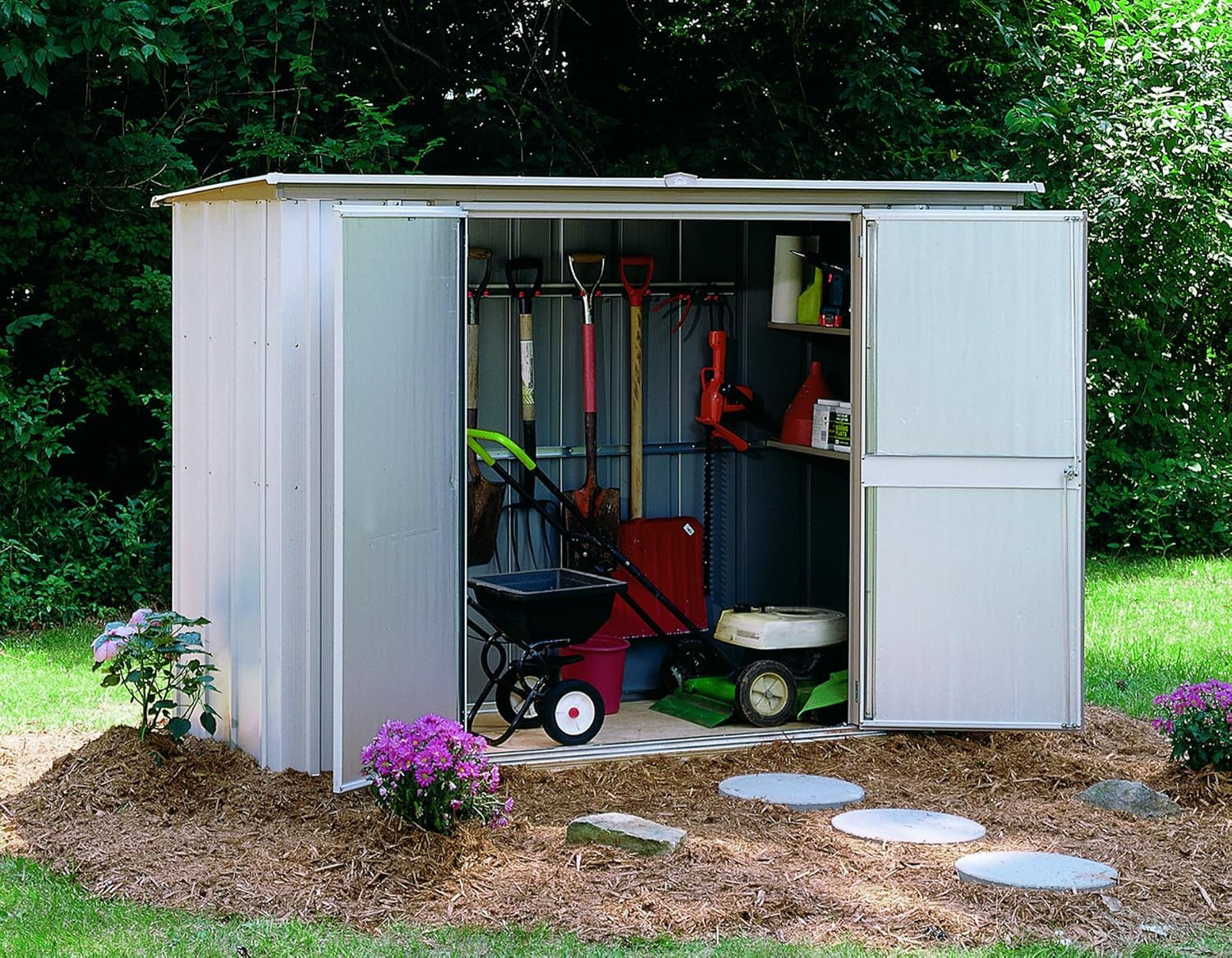 Arrow Shed Storage Floor Large Steel Patio Outdoor Garden 