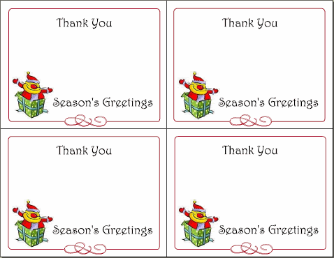 Download: Cat Santa Thank You thank you notes. Download: Cat Santa Thank You