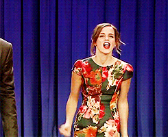 Emma Watson happy dance gif
