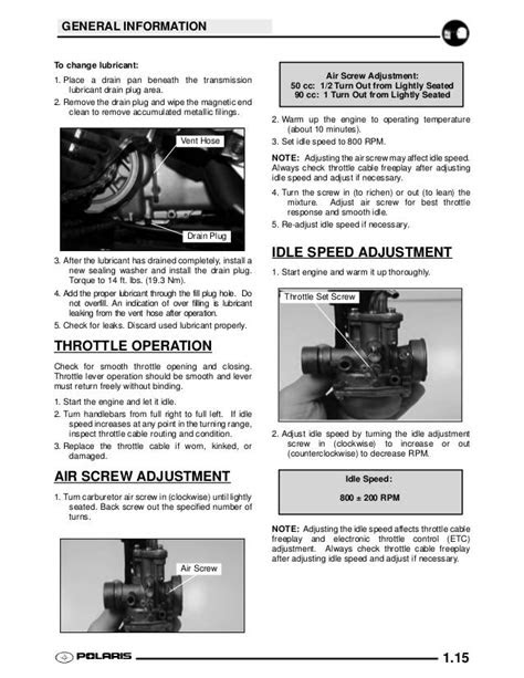 eBook 2003 Polaris Sportsman 90 Service Manual