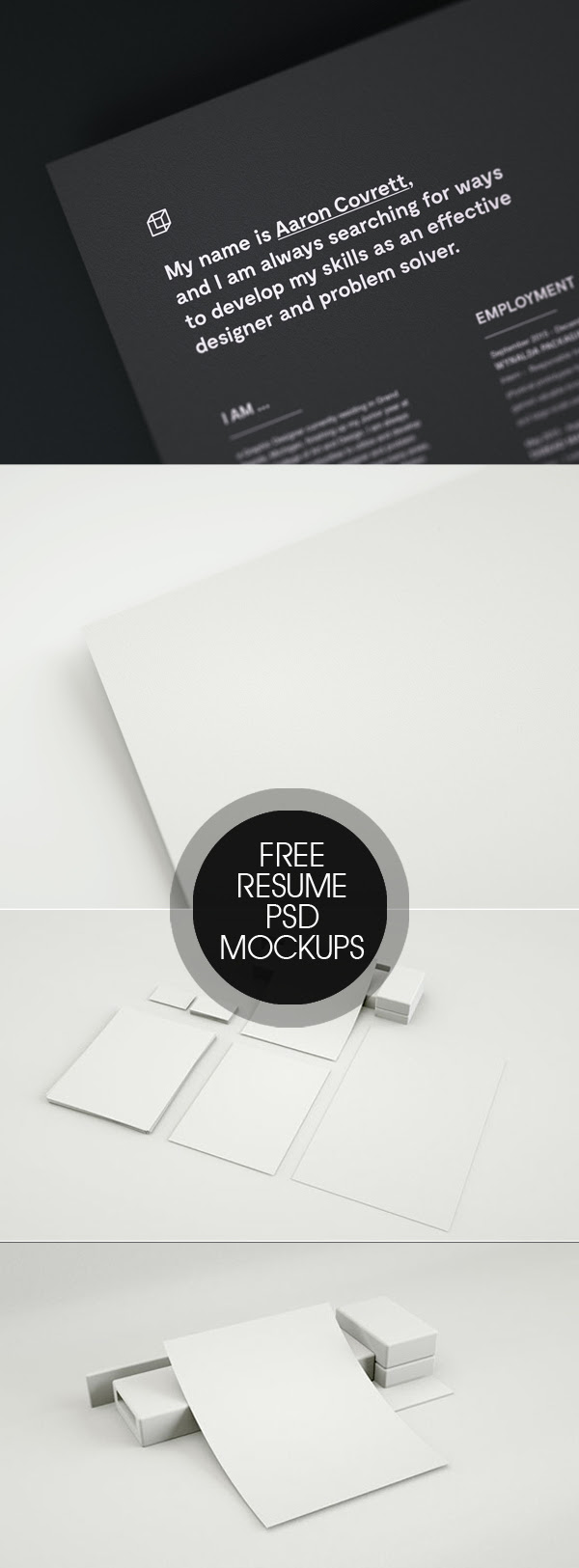 Download 20 Free CV / Resume Templates & PSD Mockups | Freebies ...