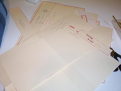 pattern #61002 on manilla paper