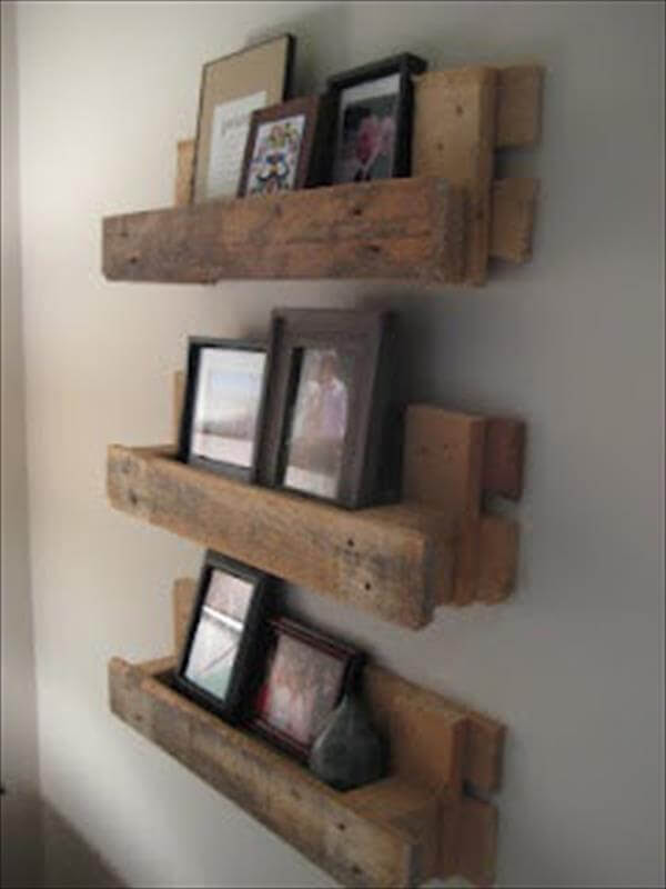 Wooden Pallet Wall Shelf DIY Fantastic Pallet Shelves DIY Pallet Fence ...