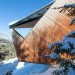 Patkau Architects, Whistler, Hadaway House, Whistler valley, ipe wood, geometric home, wedge-shaped home, British Columbia, ski chalet, contemporary home, thermal mass, steep site
