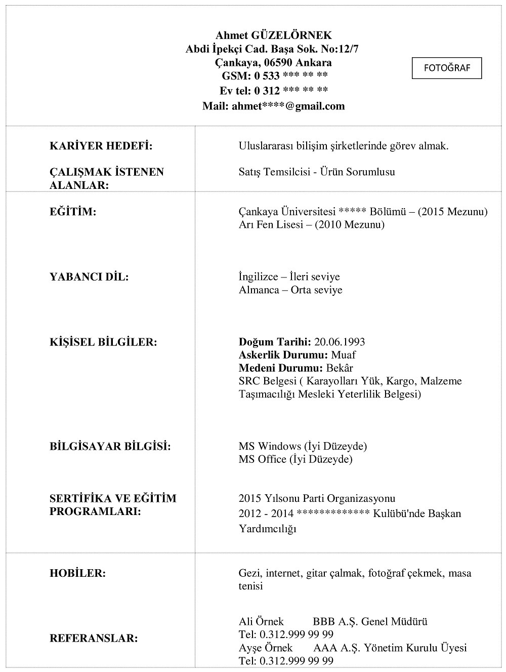 Ingilizce mektup örnekleri lise