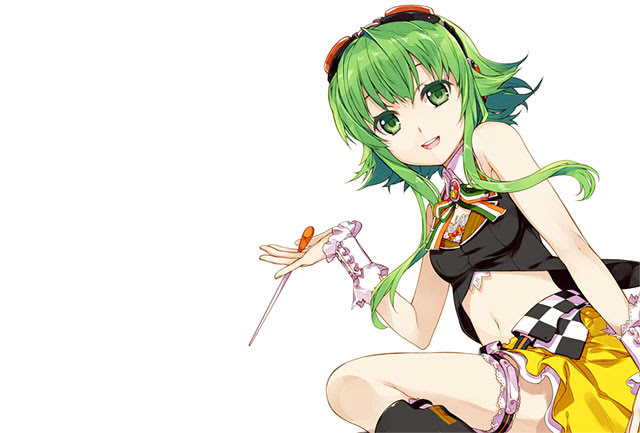 Gumi グミの白背景のシンプルなイラスト壁紙 ボカロ画像