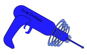 A typical imaginary raygun