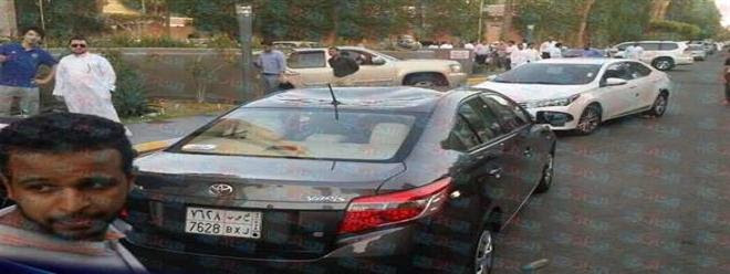 تدمير سيارة مشجع اتحادى بشارع التحلية