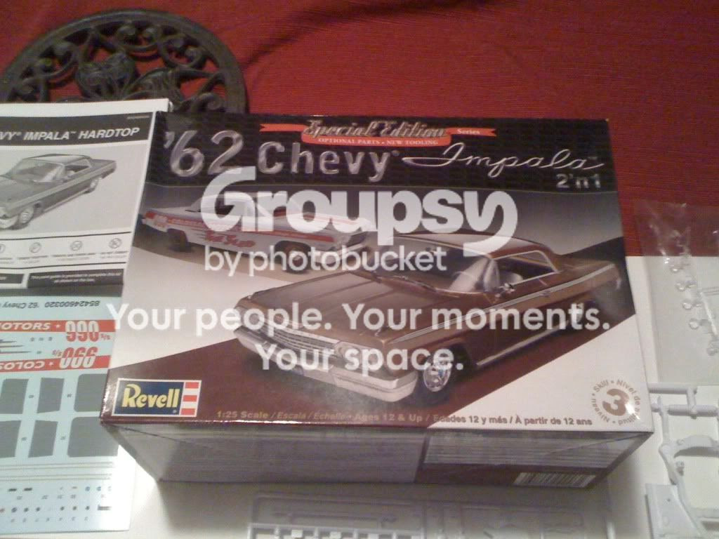 Hey guys i picked up the new '62 impala today from my local hobby shop.