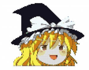 ゆっくり魔理沙 東方 ドット絵設計図 マインクラフトドット絵 設計図