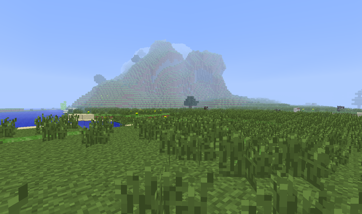 What is the title of this picture ? I decided to make some Minecraft basic lands : magicTCG