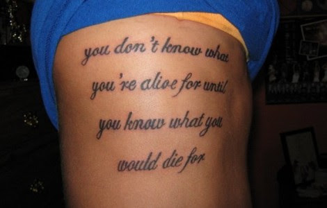 female chest tattoos quotes | Tattoos Designs Ideas