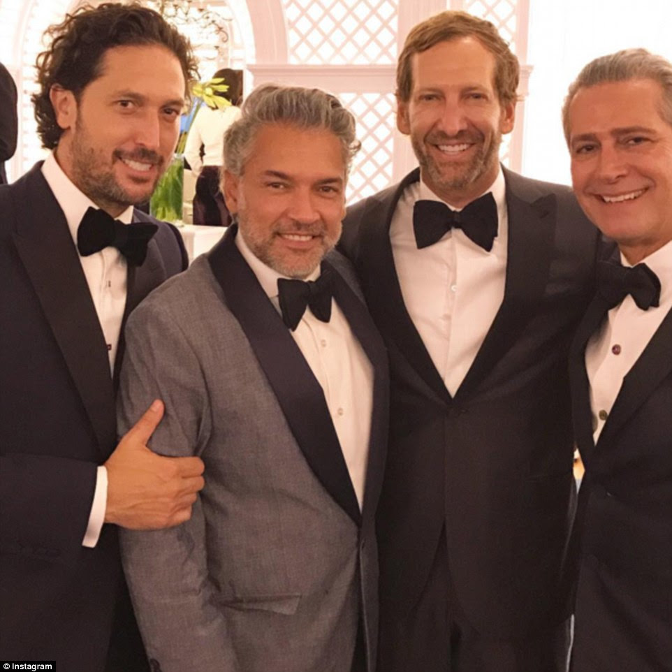 And even more bros: Carlos Mota and Souza and Jason Beckman pose at the wedding