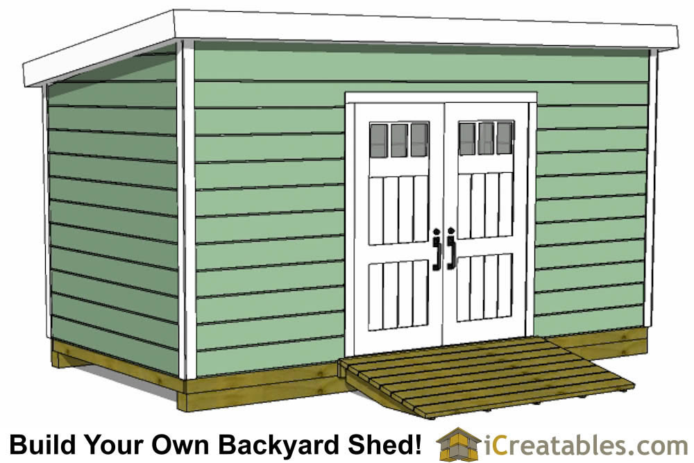 8x20 Lean To Shed Plans | Storage Shed Plans | icreatables.com
