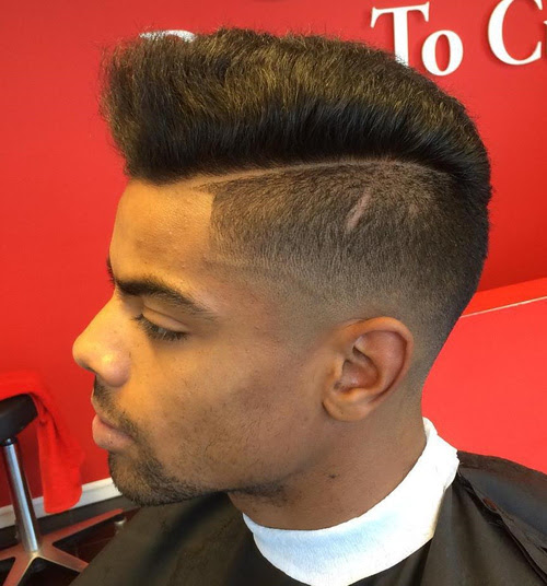 long top short sides side part haircut