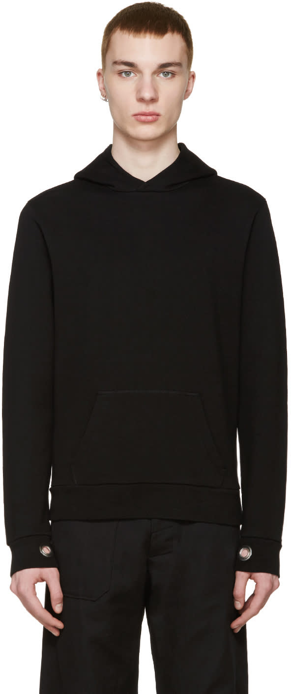 Maison Margiela Black Eyelet Hoodie