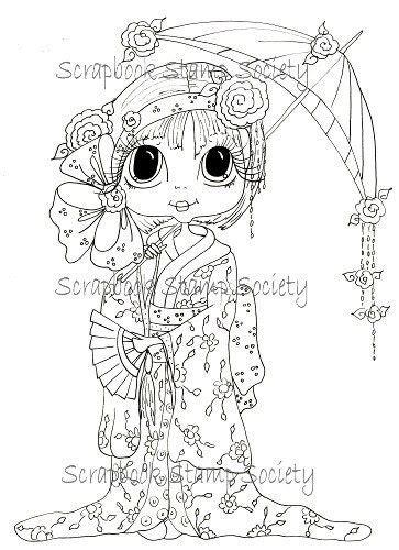 Digital Digi Stamps Big Eye Big Head Dolls Digi Rose Blossom By Sherri Baldy