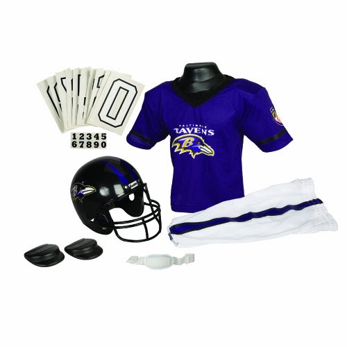 Franklin Sports NFL Baltimore Ravens Deluxe Youth Uniform Set