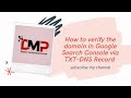 How to verify Domain in Google Search Console via DNS | Hostinger | DMP Agency