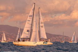 J/70s sailing off Monte Carlo, Monaco