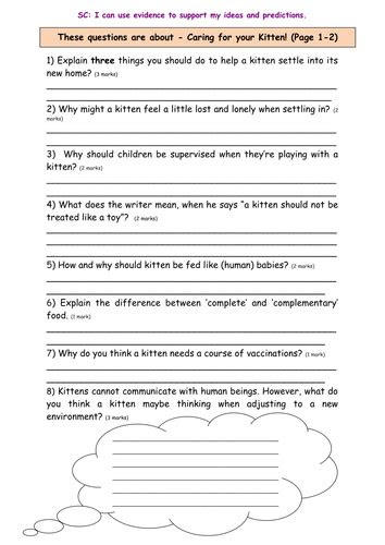 Ks2 english comprehension year 6 with answers (pdf) to help your pupils prepare for . year 6 reading comprehension sats type questions pdf lori sheffields