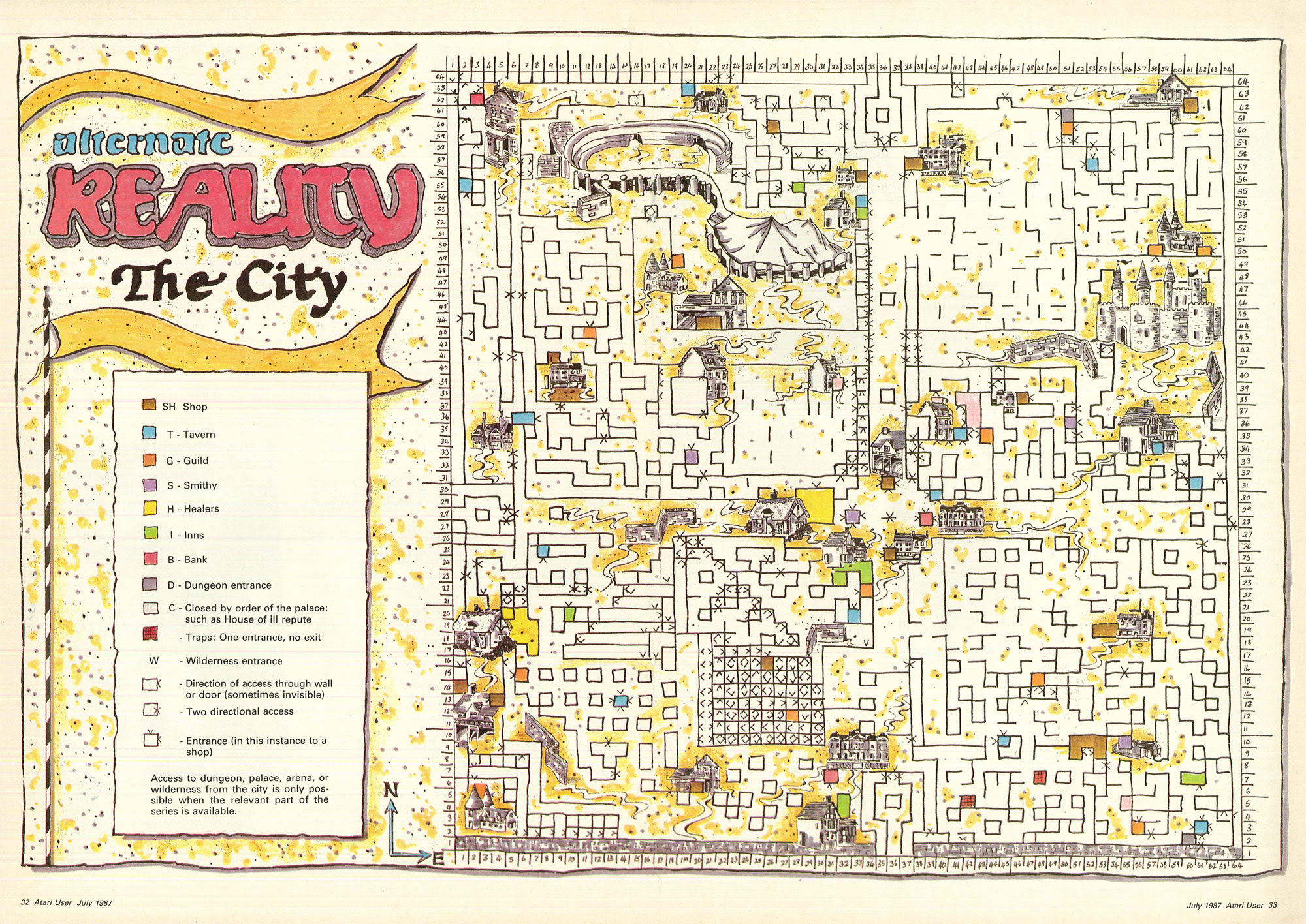 Atari 400 800 Xl Xe Alternate Reality The City Scans - 