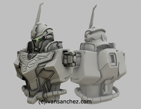 mobile suit gundam unicorn shinanju MG katoki 3d mesh cg sandrum