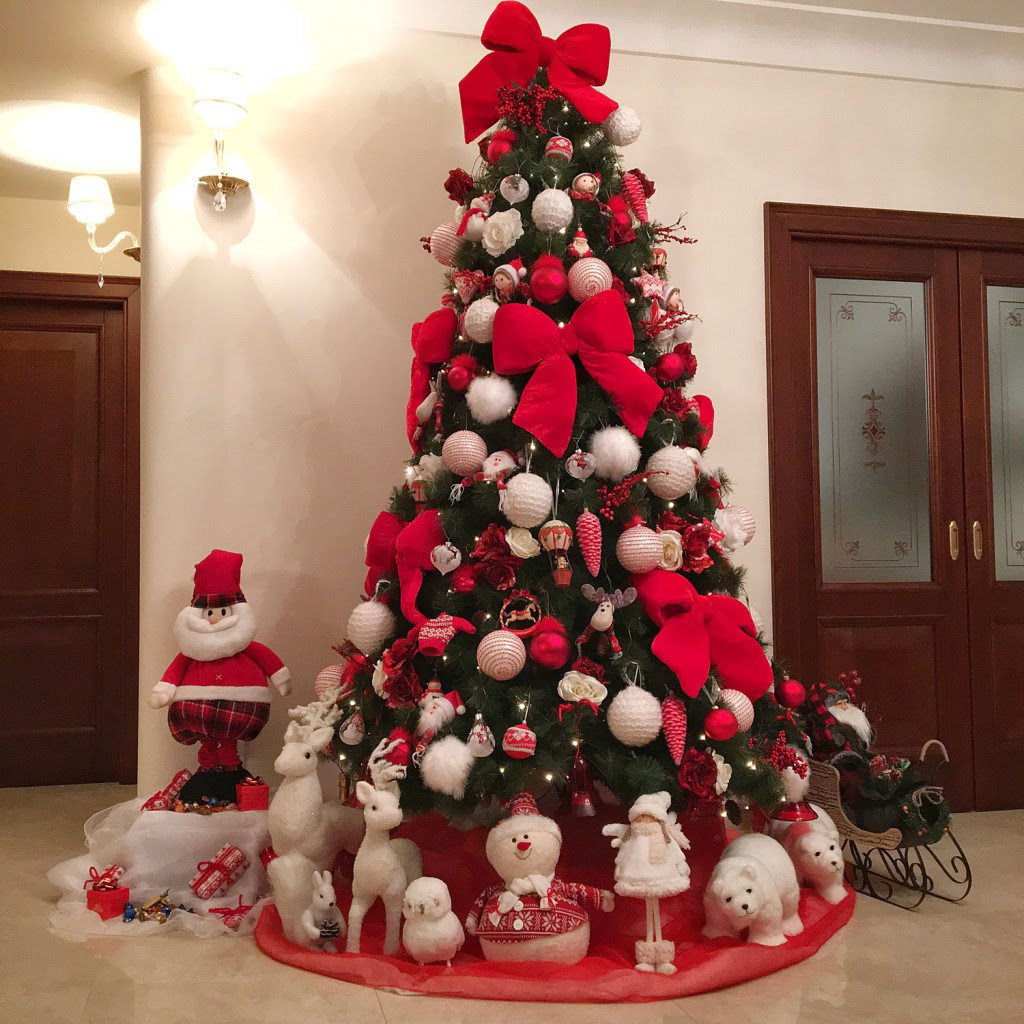 Amato Natale 2015 la mia casa con addobbi bianchi e rossi TF75
