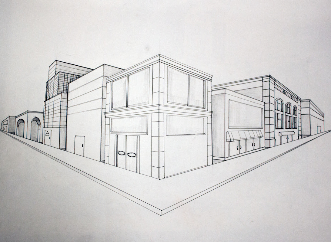 Two Point Perspective - Annotated Perspective Drawings