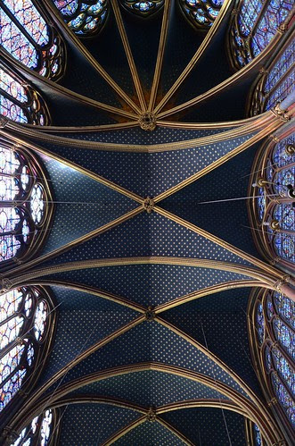 Sainte Chappelle ceiling, Paris