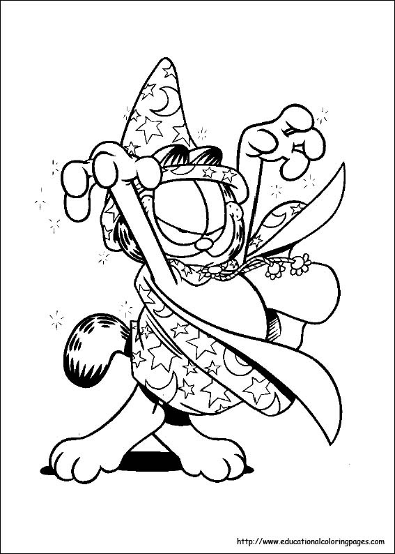 Free Garfield Halloween Coloring Pages Download Free Clip Art