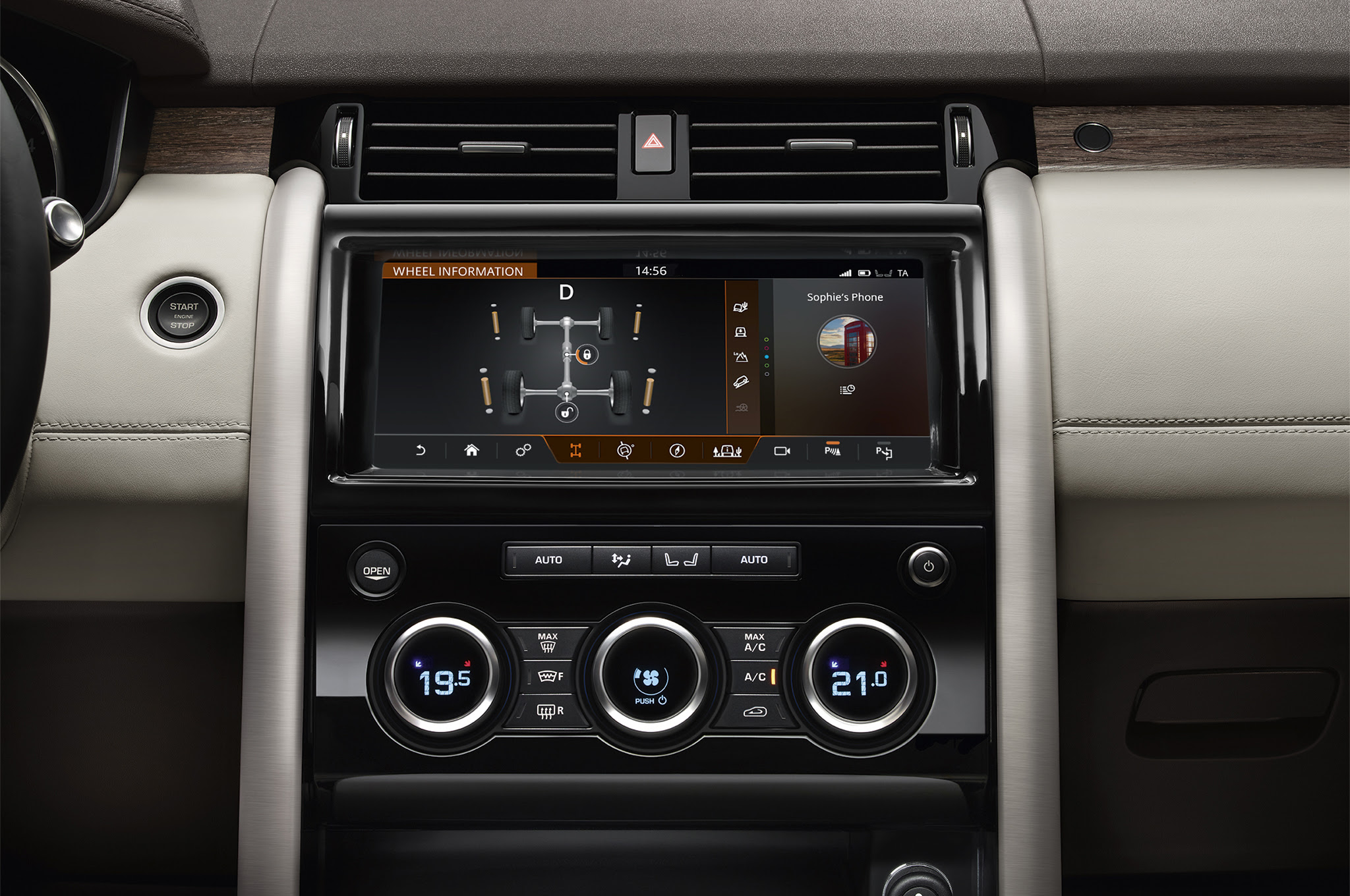 2017 Land Rover Discovery circulation controls