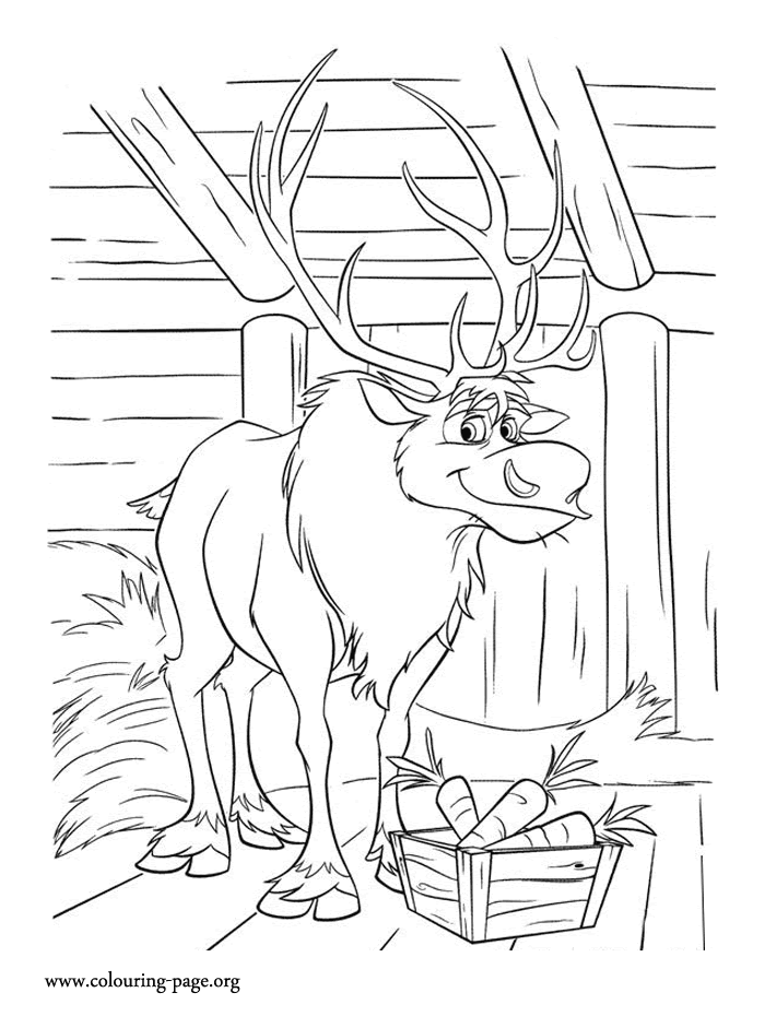 free Disney Frozen movie coloring page for kids to enjoy coloring