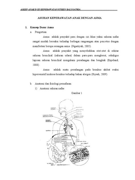 Asuhan Keperawatan Pasien Dengan Asma