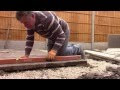 How to lay a shed base with paving slabs 