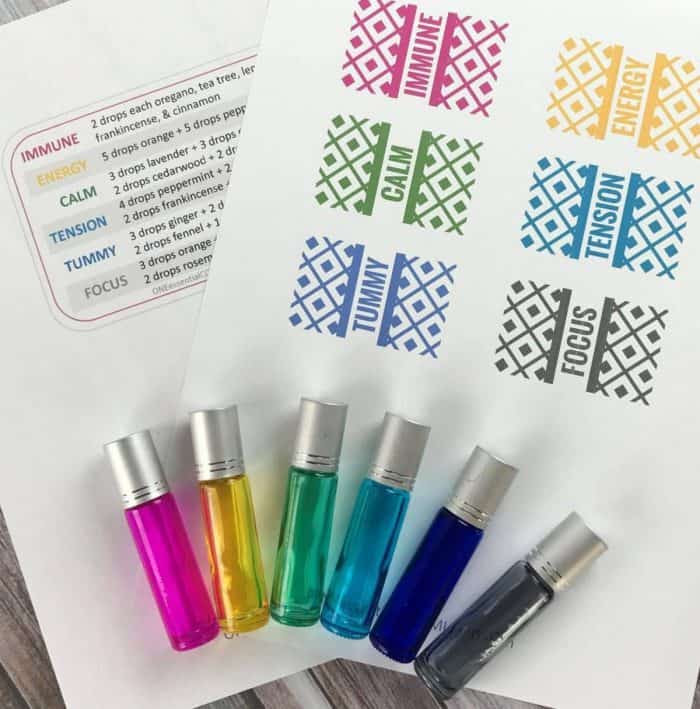 Must-Have Roller Bottle Recipes & Free Printable Labels {in tin case} - ONE essential COMMUNITY