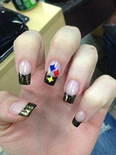 steelers nail art showmethemani barbara anns art